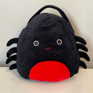 Squishmallow Bella The Red & Black Spider 10" Halloween Treat Bag/Pail